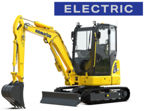 Elektrischer Minibagger Komatsu PC33E-6 | 11 Betriebsstunden | Zubehör Inklusive