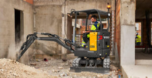 Elektrischer Minibagger Volvo ECR18 Electric – Kompakt, sauber und leistungsstark